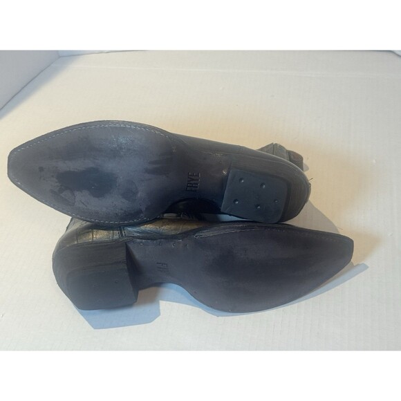 New FRYE SACHA CHELSEA Boots Green Leather Women's Size 9 B - Picture 10 of 11